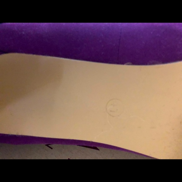 💜 LOSLANDIFEN Low Heels Shoes in Stunning Dark Violet 💜 Colour - Picture 4 of 8